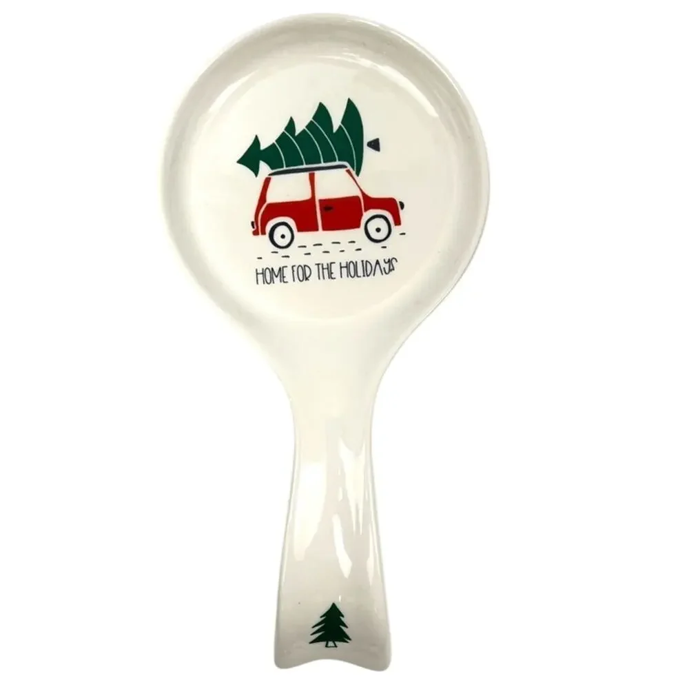 Home for the Holidays Christmas Themed Spoon Rest